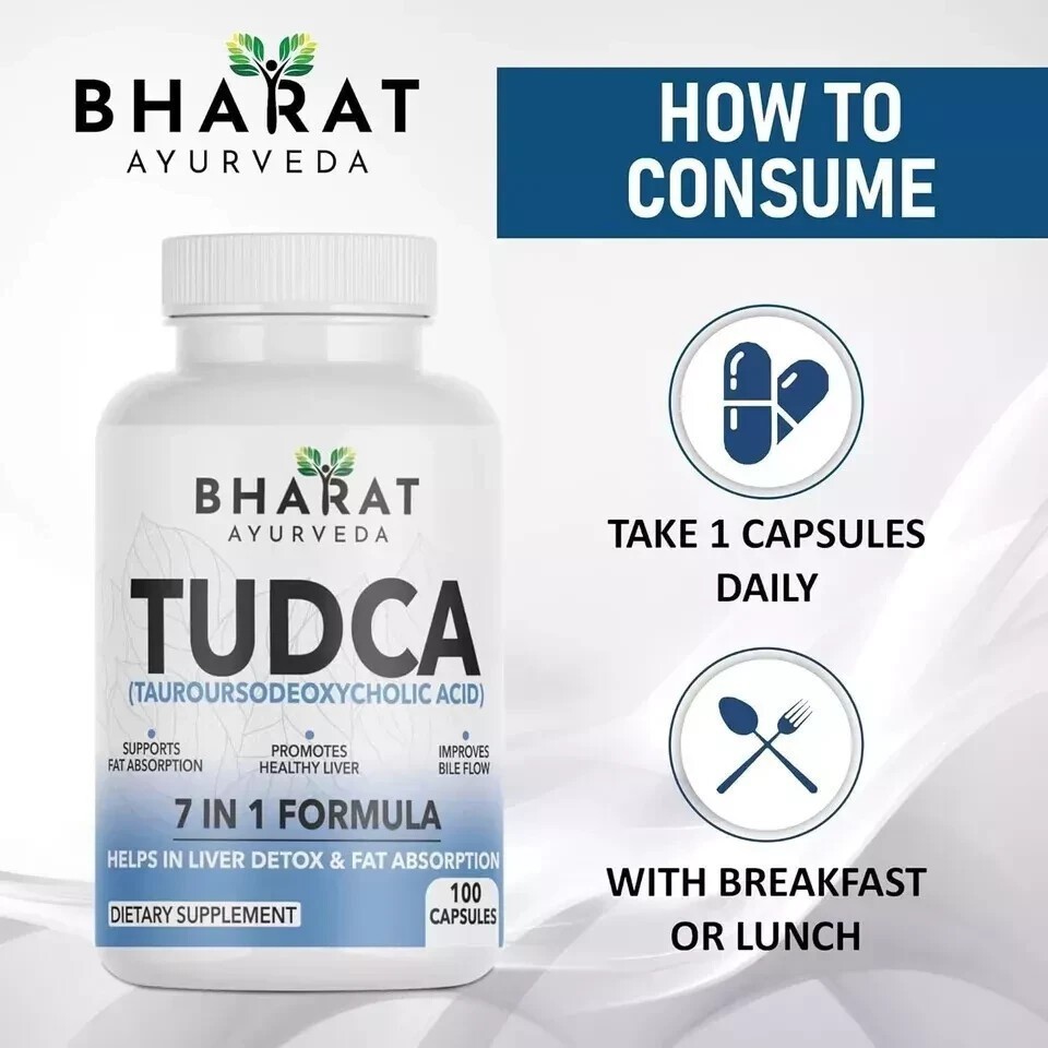 BHARAT AYURVEDA TUDKA – Liver Detox Supplement | Bile Salt – 100 Capsules U919