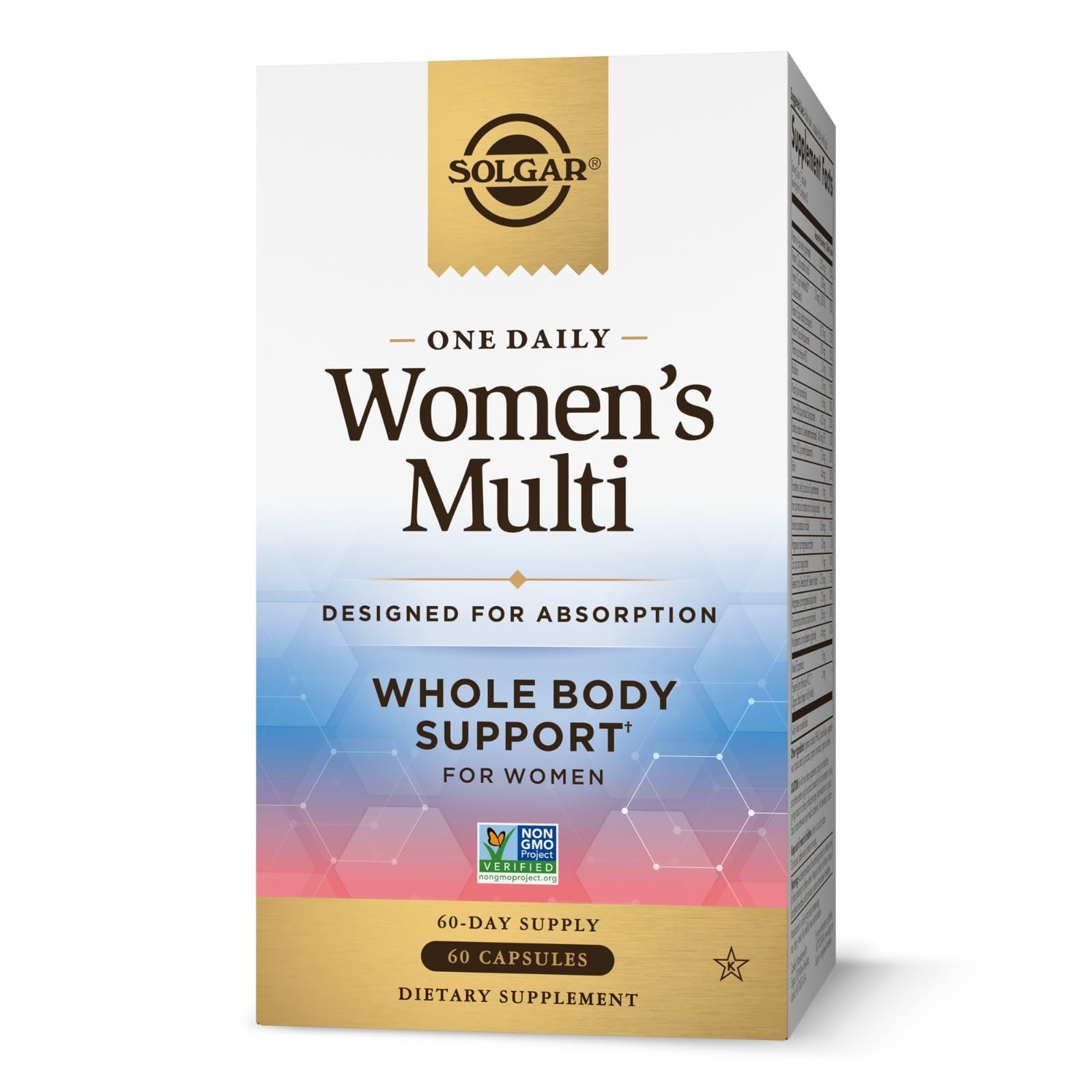 Solgar One Daily Women’s Multi Whole Body Support 60 Count (Pack of 1), N/a