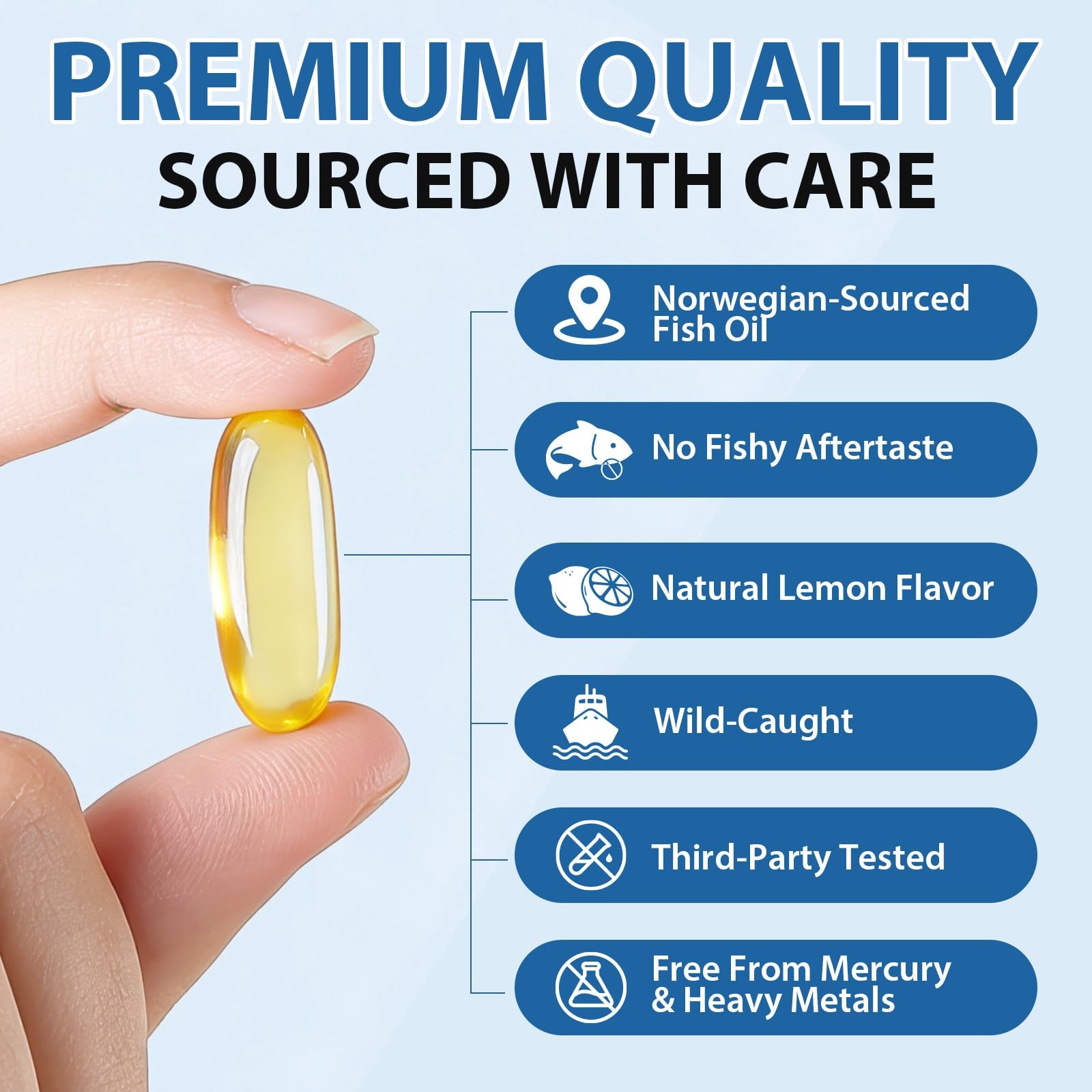 Omega 3 Fish Oil 4200mg per Serving (3 Softgels) – 240 Count (Pack of 1)