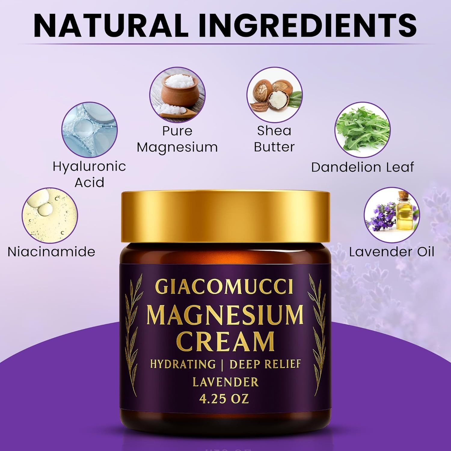 Magnesium Cream for Nighttime Relief – Magnesium Chloride Body Balm – Fast Absor