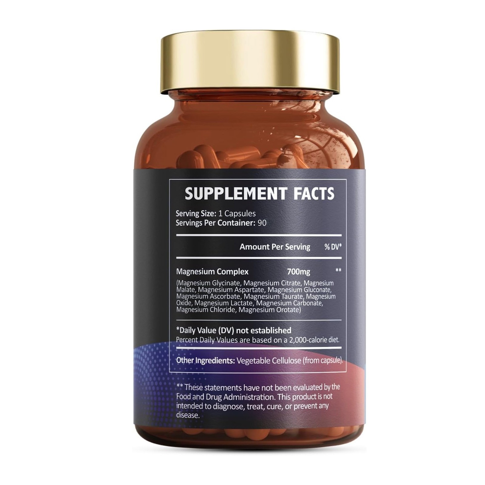 Magnesium 12 in 1 Complex 700mg – Glycinate Citrate Malate Taurate Daily Support