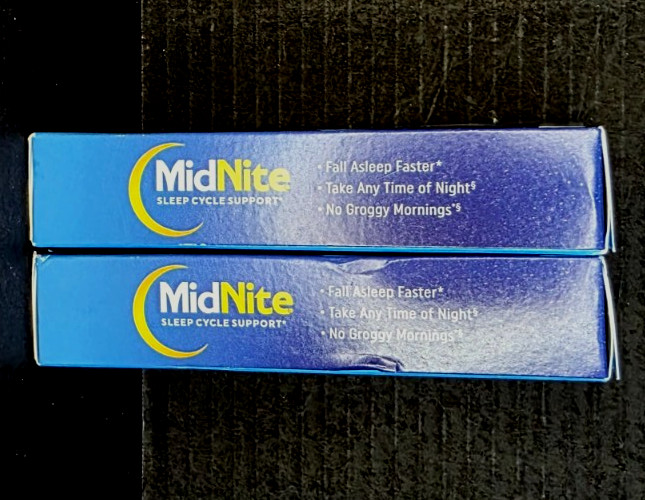 60 MidNite Back to Sleep Cherry Tablets, 1.5 mg Melatonin & Herbal Blend, *READ*