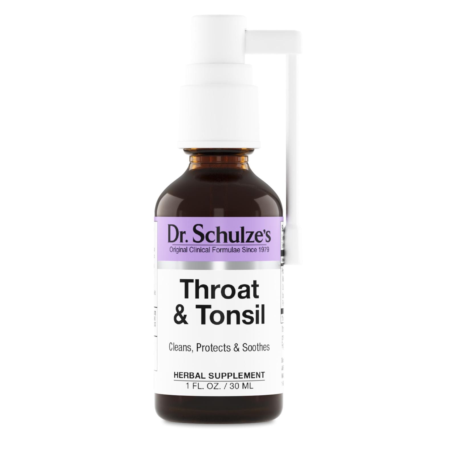 Dr. Schulze’s Throat & Tonsil – Throat Spray – Immune Support – 1 fl oz