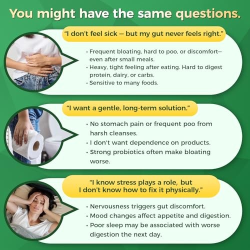 GREENPEOPLE Digestive Enzymes for Women & Men – Gentle Gut Health & Cleanse