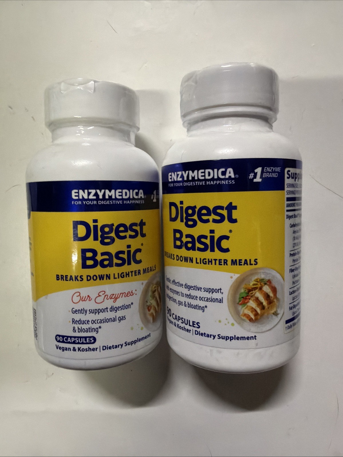 (2 pack) Enzymedica Digest Basic 90 Capsules each – Exp 8/26+