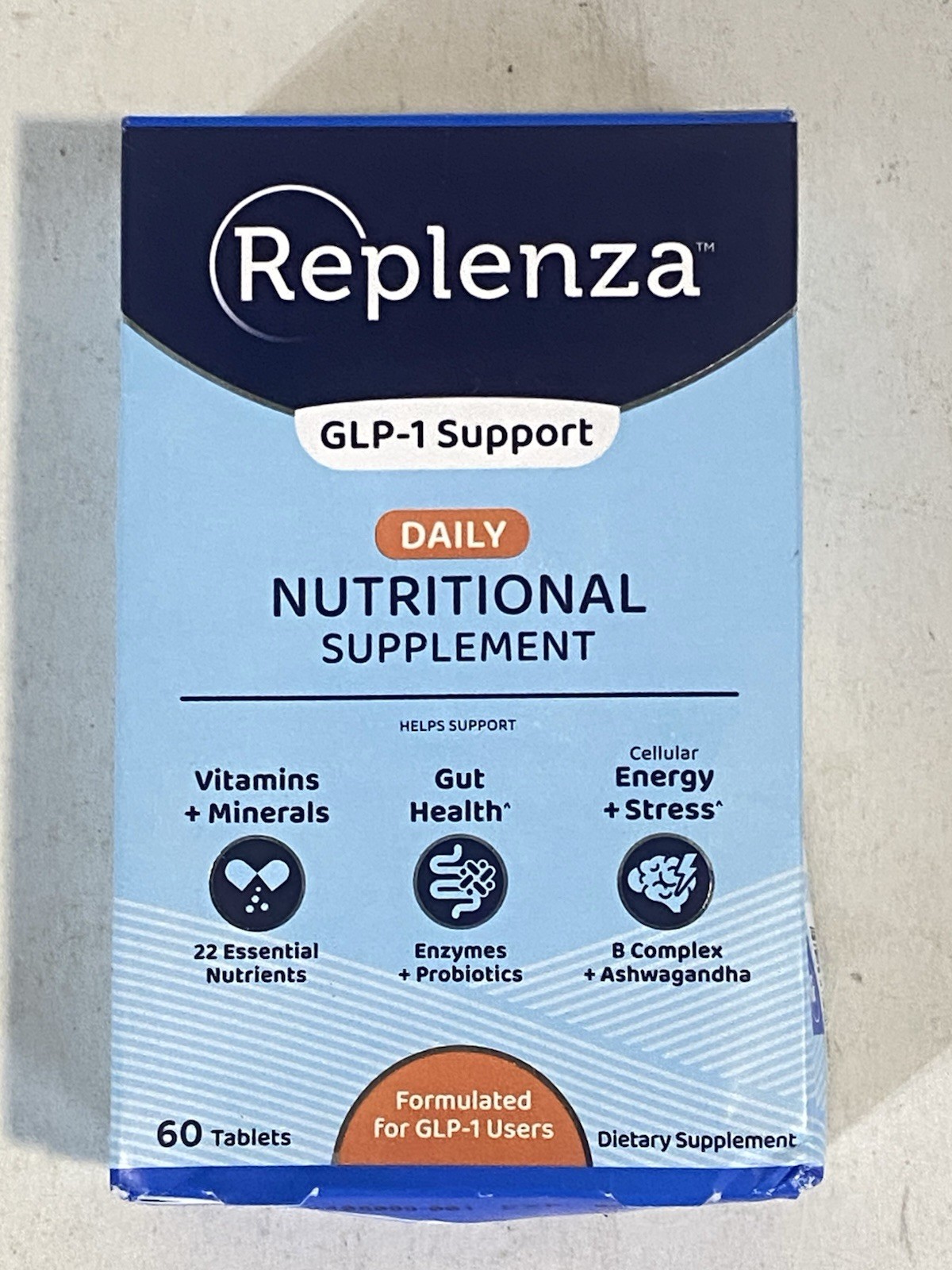 4 Replenza Daily Nutritional Glp-1 Supplement 60ct Exp 08/26+ Fast Free Shipping