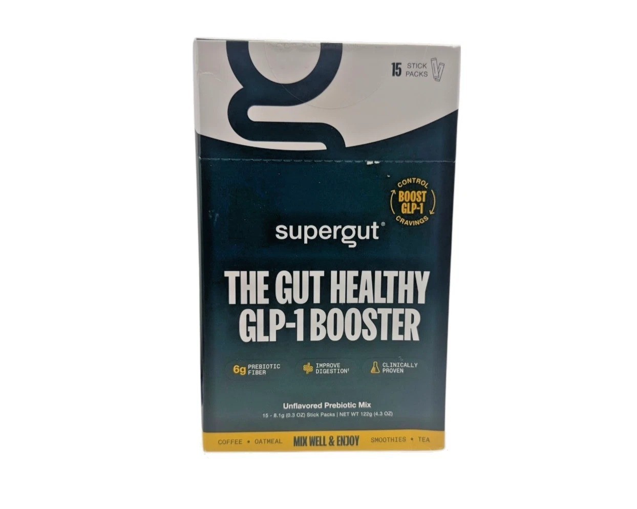 Supergut Prebiotic Fiber Mix Unflavored 15 Stick Packs Gut Health 01/27 Bin Deal