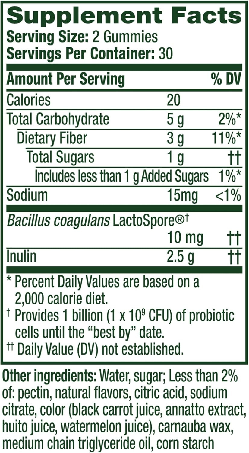 Align Dualbiotic Prebiotic Probiotic for Women Men 60 Gummies Fruit Flavor New