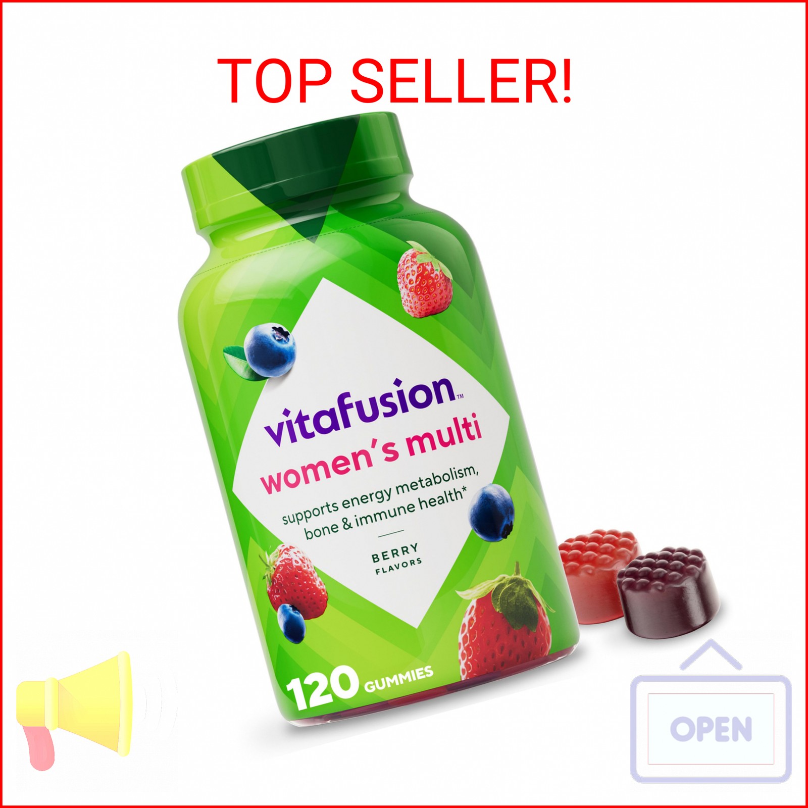 Vitafusion Adult Gummy Vitamins for Women, 120 Count