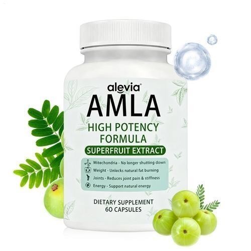 Amla Capsules 1000mg Organic Indian Gooseberry Ayurvedic Alevia Fruit 1-3 pack