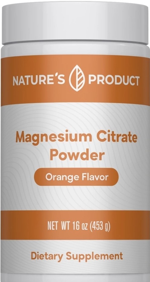 Calming Magnesium Citrate Powder Orange, 16 oz (453 g)