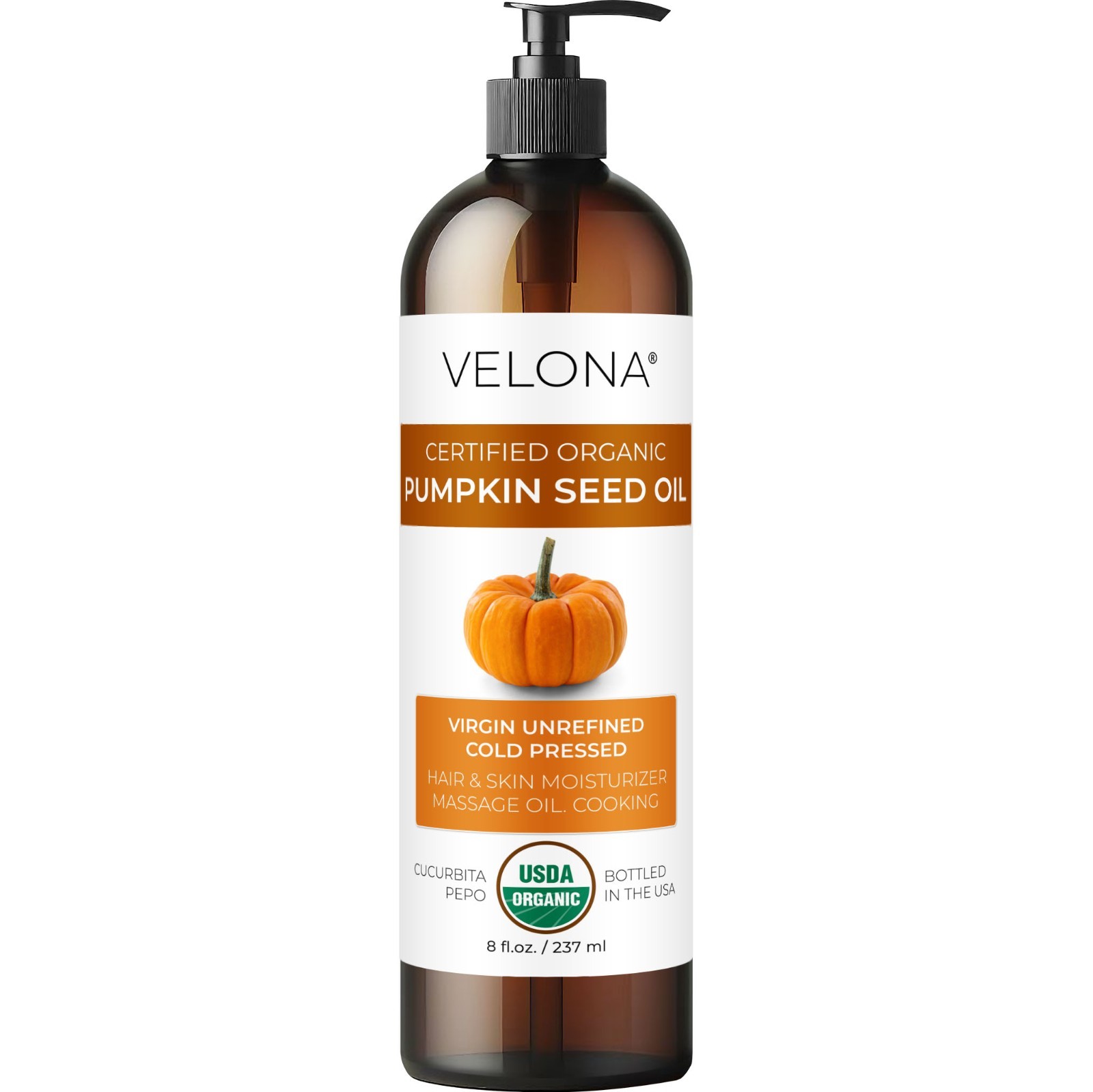 Velona Pumpkin Seed Oil USDA Certified Organic 2oz-7lb Virgin Unrefined Cooking