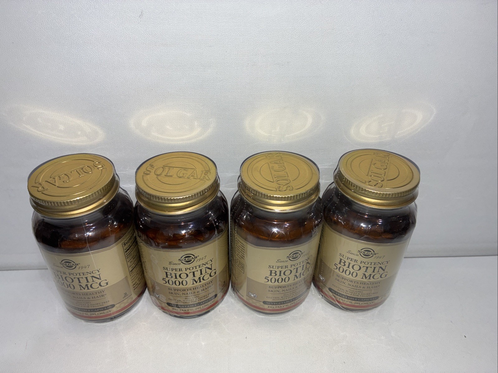 Lot If 4-Solgar Biotin 5000 Mcg 50 Vegetable Capsules / Exp 01/2028/ New &Sealed