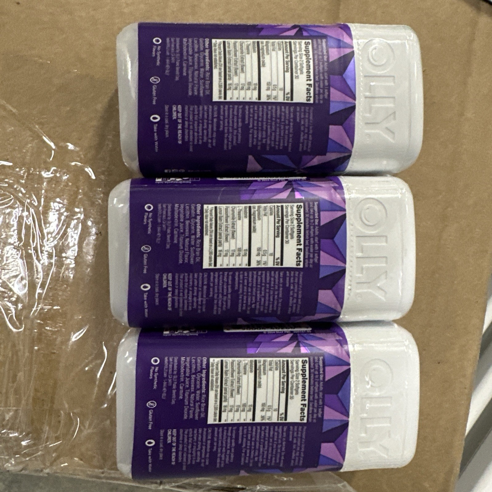 Olly Ultra Strength Sleep 10mg 60 Softgels X 3 Exp 05/07/2027