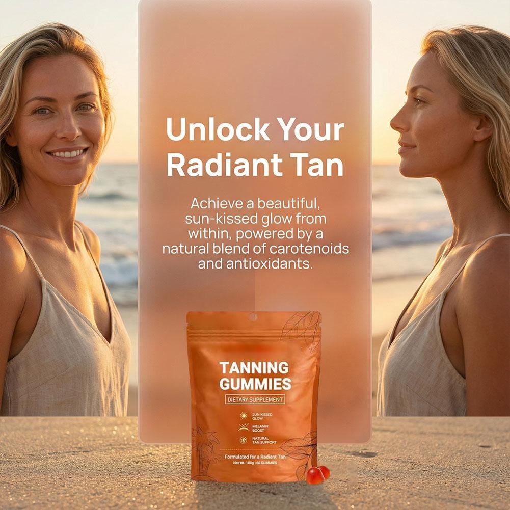 Daily Tanning Gummies Vitamin Blackening Gummies – Enhance Skin Melanin US