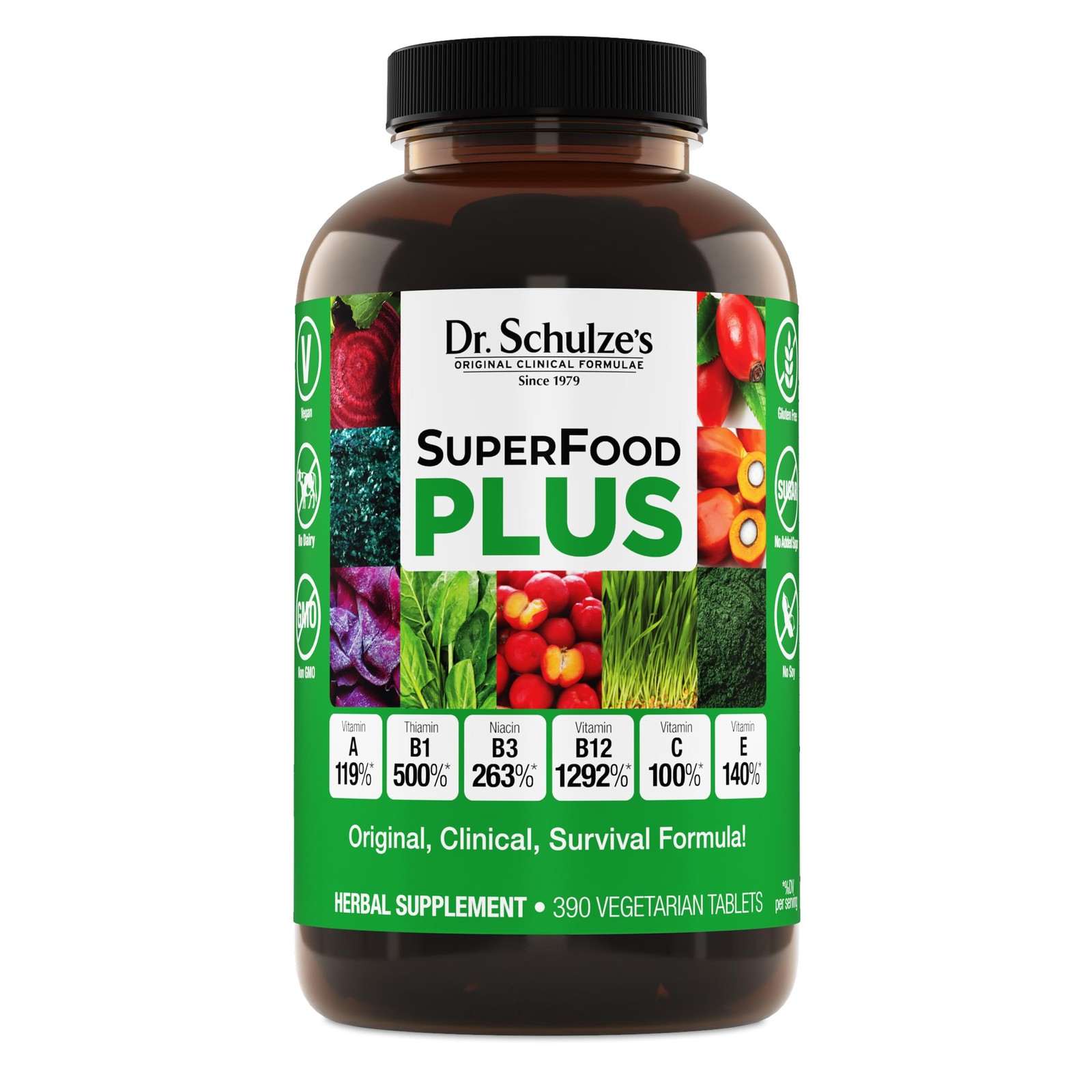 Dr. Schulzes SuperFood Plus – Everyday Superfood Supplement to Support Overall