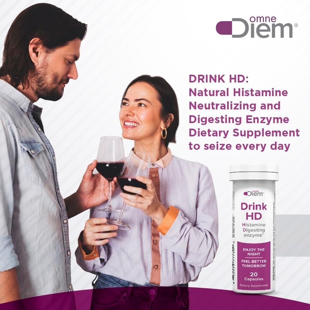 20 Count DAO Enzyme DrinkHD 3 Pack – Diamine Oxidase Supplement, Convenient Carr