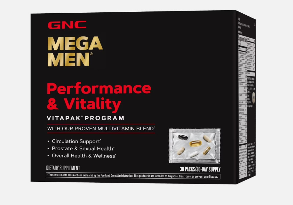 GNC Mega Men Performance and Vitality Supplement, 30 Count sealed -Expiry: 07/26