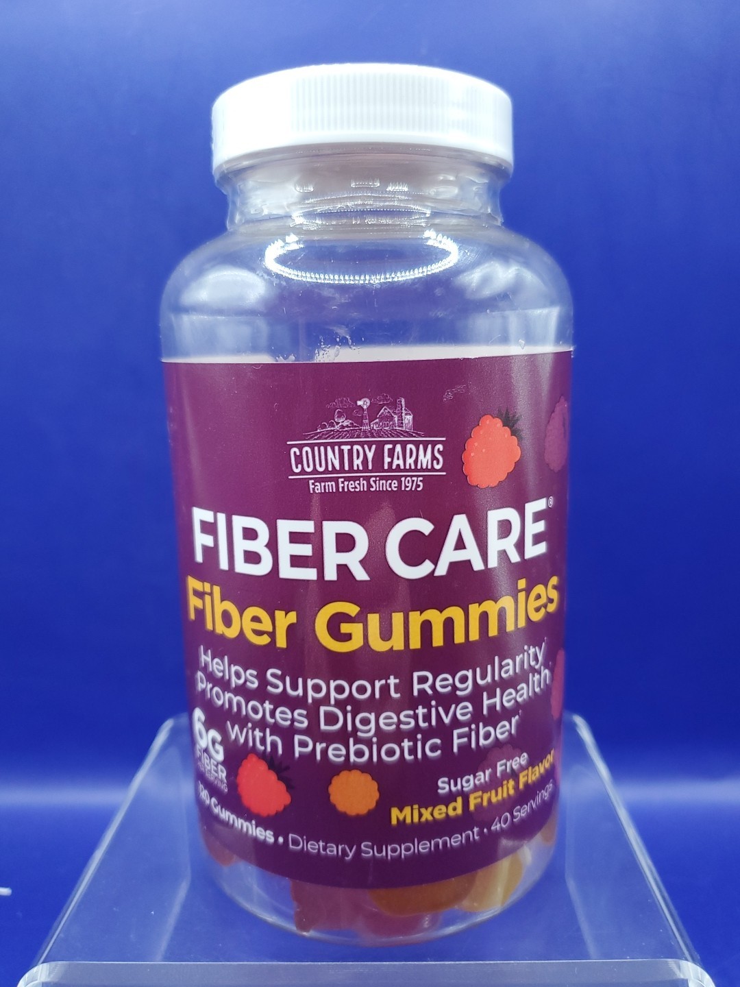 Country Farms Fiber Care Prebiotic Gummies Digestive Health 40Ct Exp 7/26