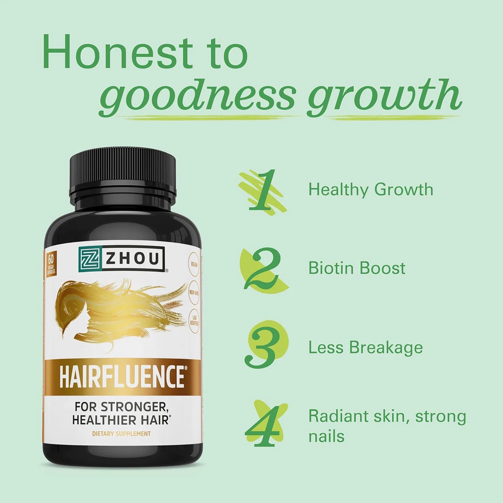 Hairfluence | 30 Serv, 60 VegCaps