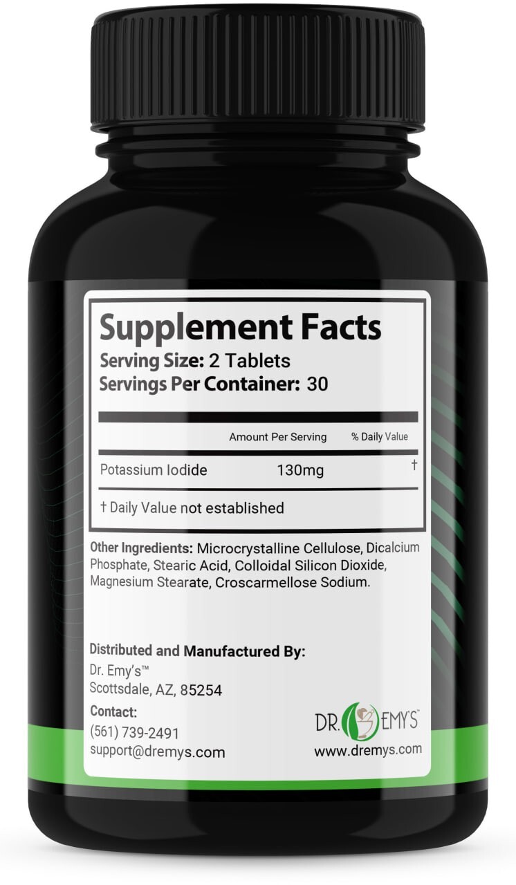 (2PK) – Potassium + Iodide Pills Tablets☆130 mg Supplement☆Survival Kit Fallout