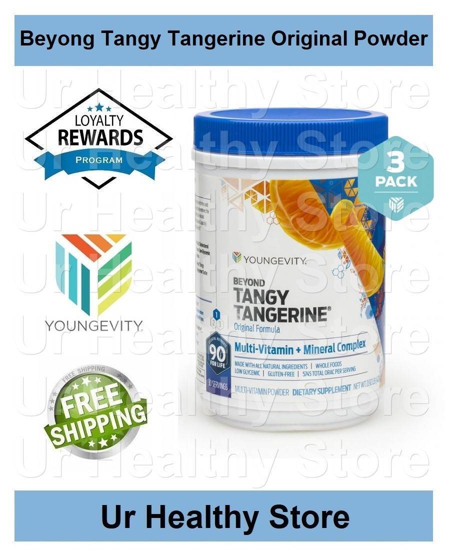 Beyond Tangy Tangerine Original Powder (3 PACK) Youngevity BTT *LOYALTY REWARDS*