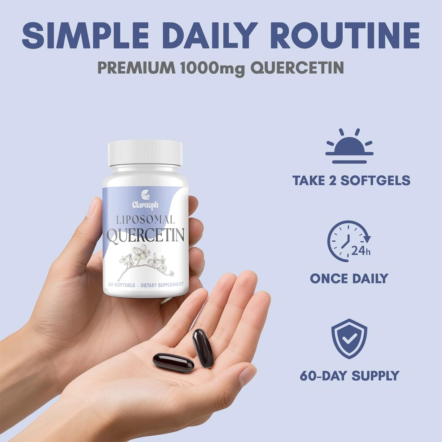 Liposomal Quercetin Supplement for Respiratory & Seasonal Challenges. 06/2028 *