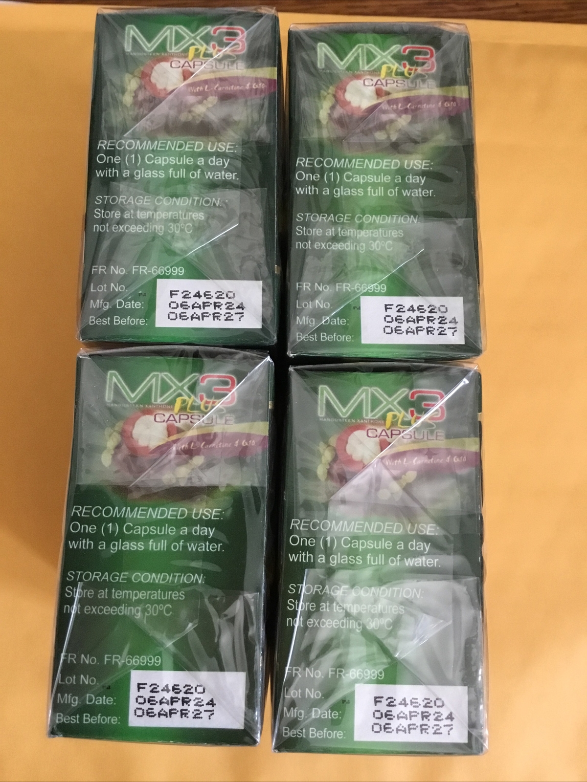4BOXES OF MX3 PLUS With L-CARNITINE & Q10, 30 CAPSULES EACH BOX &FREESHIPPING