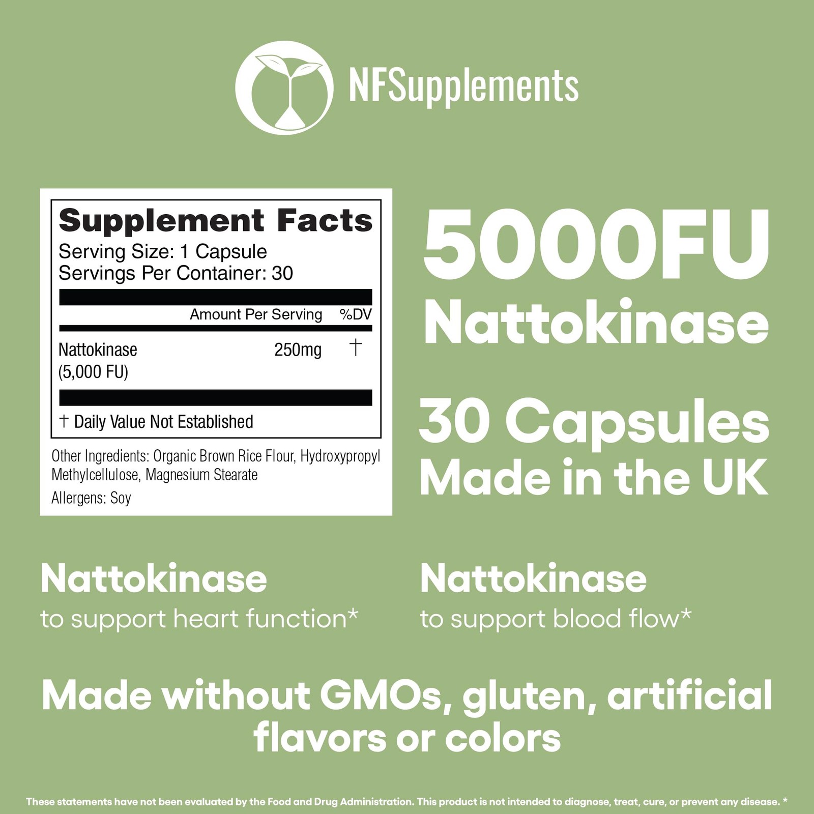 Nattokinase 5000FU Arterial Support – Targets Plaque | Third Party Tested Ver…