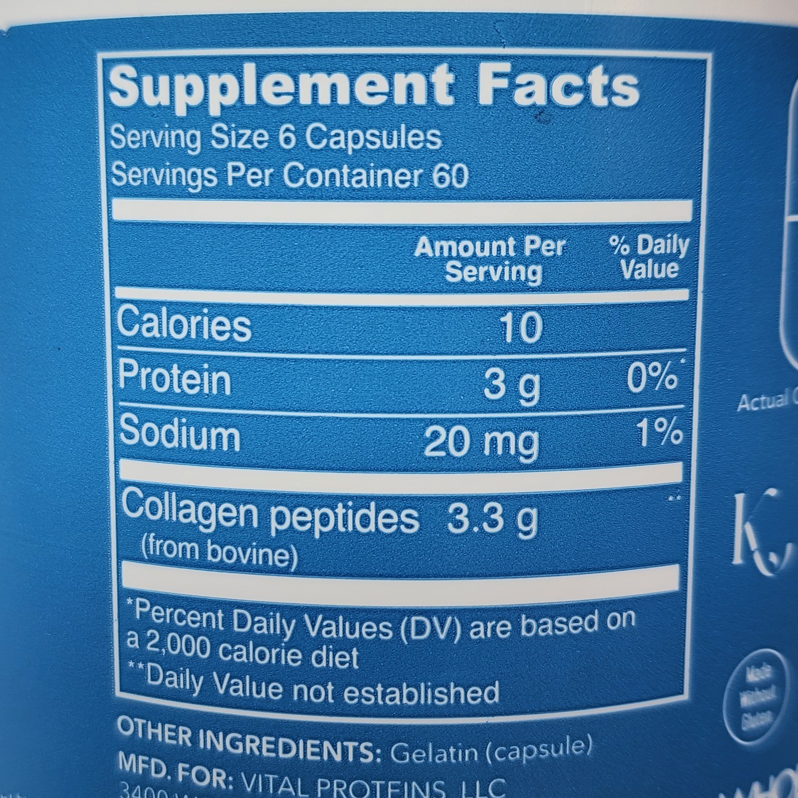 Vital Proteins Collagen Peptides, 360 Capsules per Bottle, Exp 03/2027 (2 Pack)