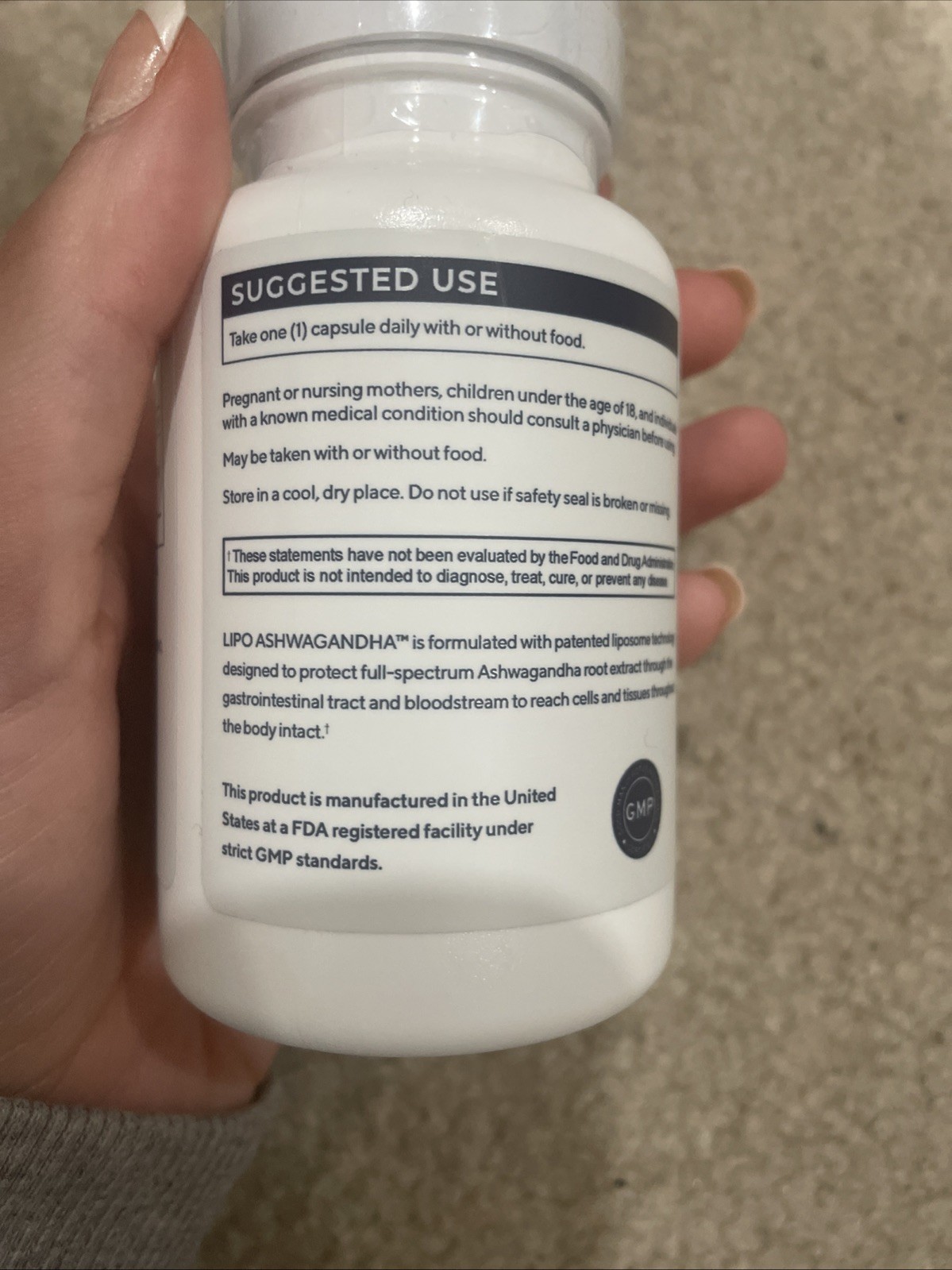 Renue Ashwagandha Liposomal Supplement 90 Capsules Exp. 4/2028