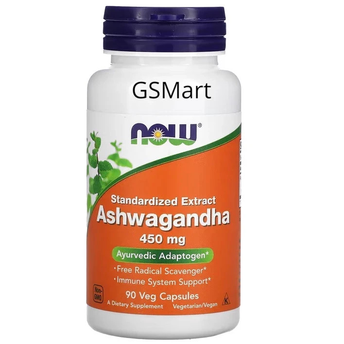 Now Foods Ashwagandha Standardized Extract 450 mg Stress Relief Sleep Support