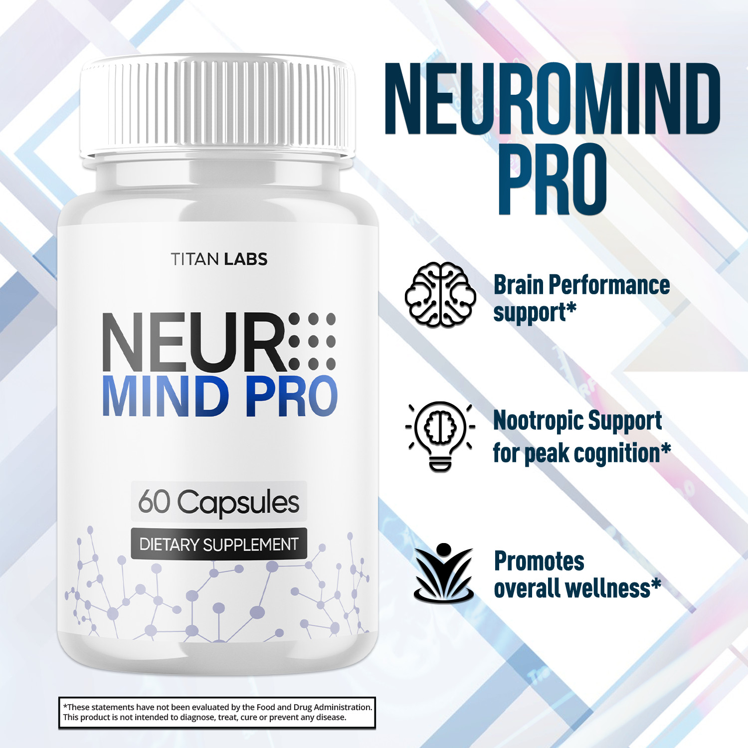(2 Pack) Neuro Mind Pro Nootropic Natural Brain Formula Supplement 120 Capsules
