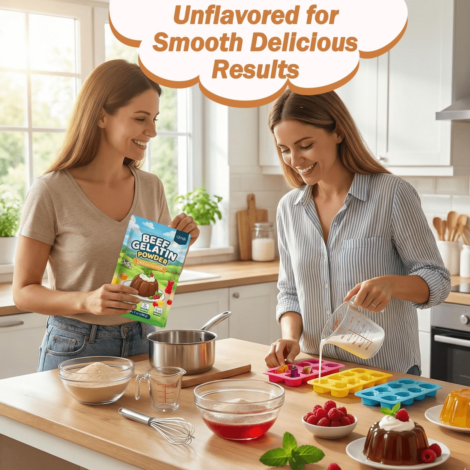 Unflavored Beef Gelatin Powder, 7 oz / 198 g, Grass-Fed Gelatin Powder, Glute…