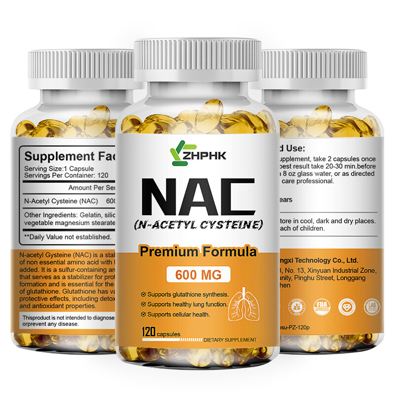 N-ACETYL L-CYSTEINE 600mg – Immune System and Liver Support – 120 Capsules