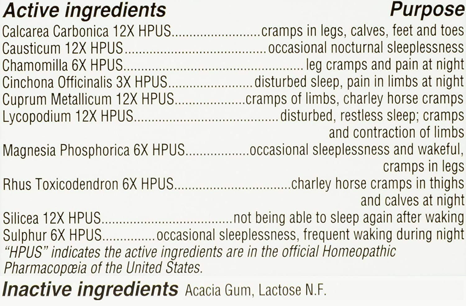 Leg Cramps PM Tablets – 50 Count (Pack of 2) – Fast Relief for Nighttime Cramps
