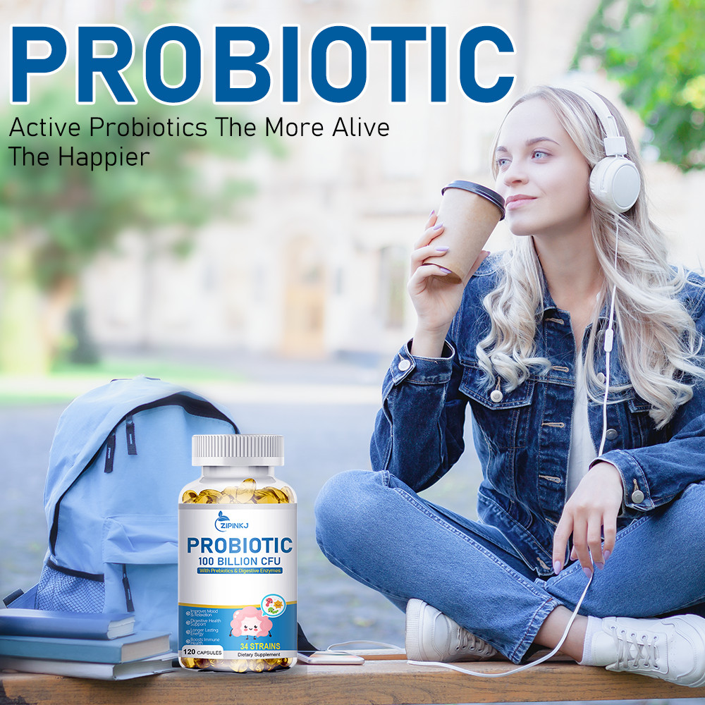 120 Capsules Probiotics Digestive Enzymes 100 Billion CFU Potency Immune Health