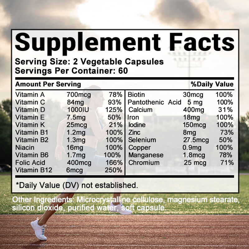 Women’s Vitamin Capsules Antioxidant*Energy Supplement*Immune Support