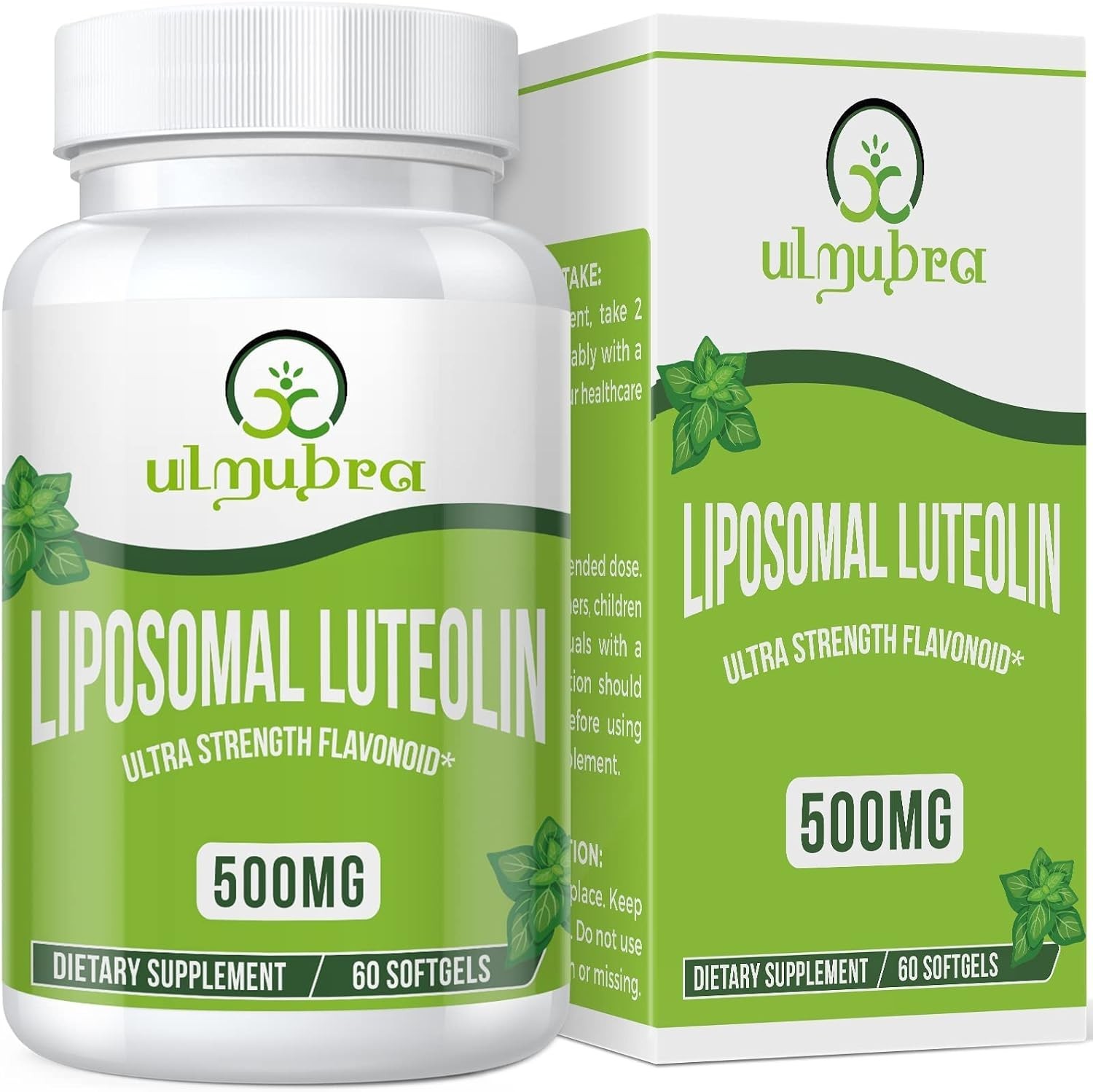 Potent 500MG Liposomal Luteolin Softgels – Non-GMO, 60 Count for Optimal Health