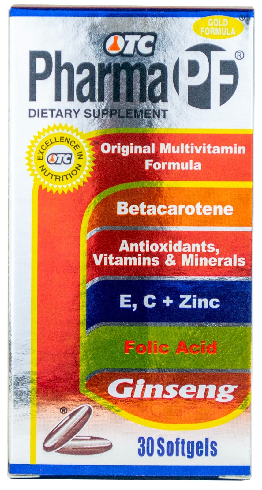 PHARMA PF Multi-Vitamin Dietary Supplement, 30 Softgels, Exp. November 2024