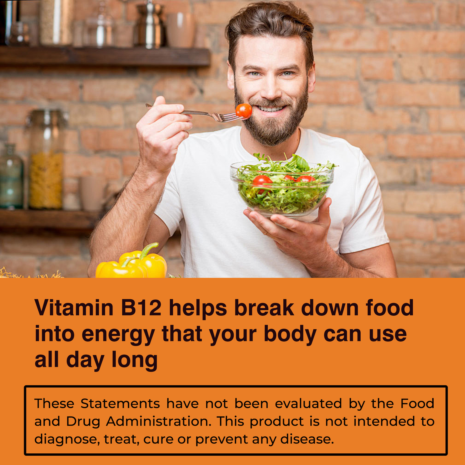Vitamin B12 Capsules 1000mcg – Boosts Energy Nervous System, Energy Metabolism
