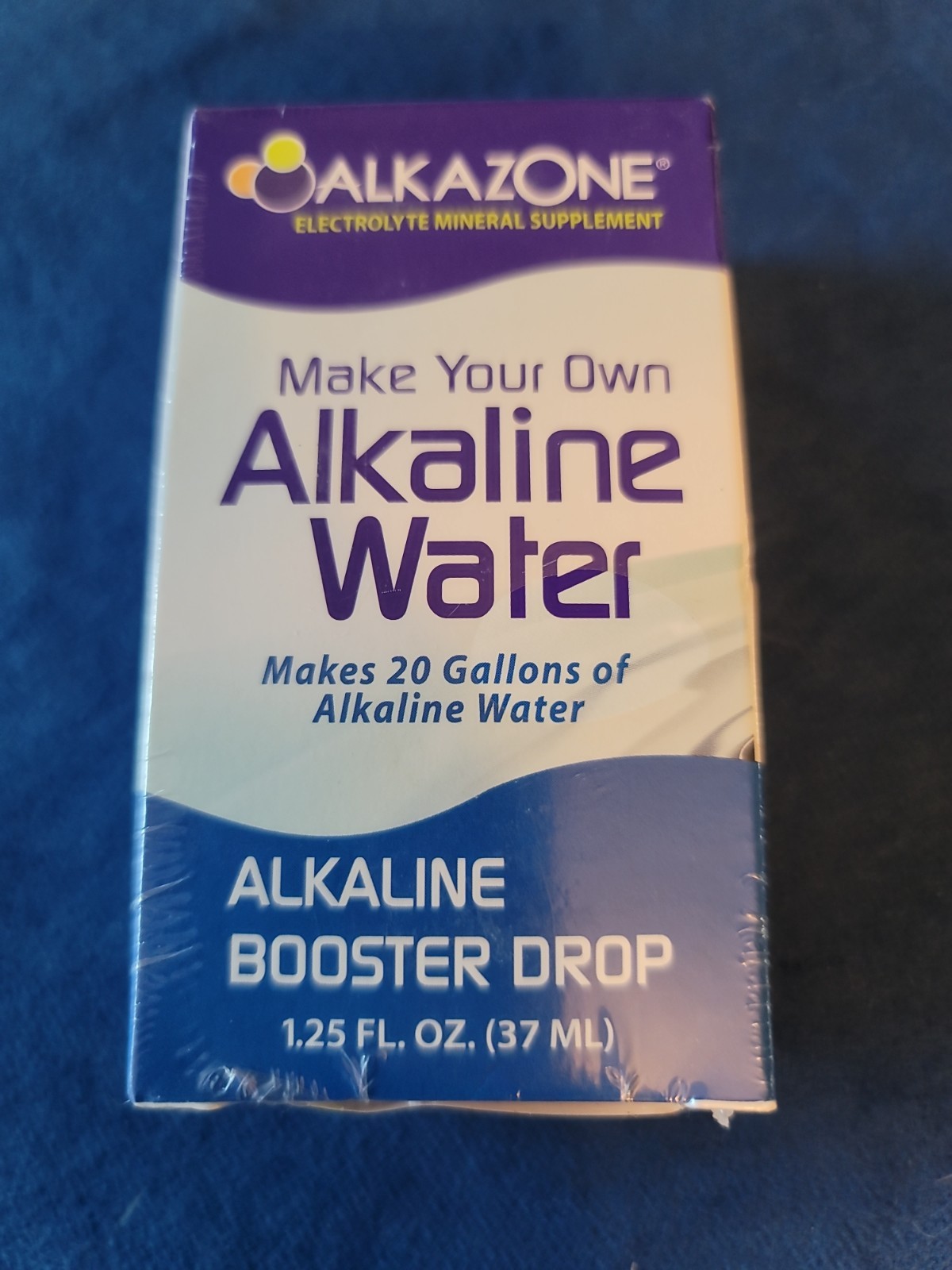 Alkazone Alkaline Water Booster Drops 1.25oz Makes 20 Gallons Sealed EXP 04/2027