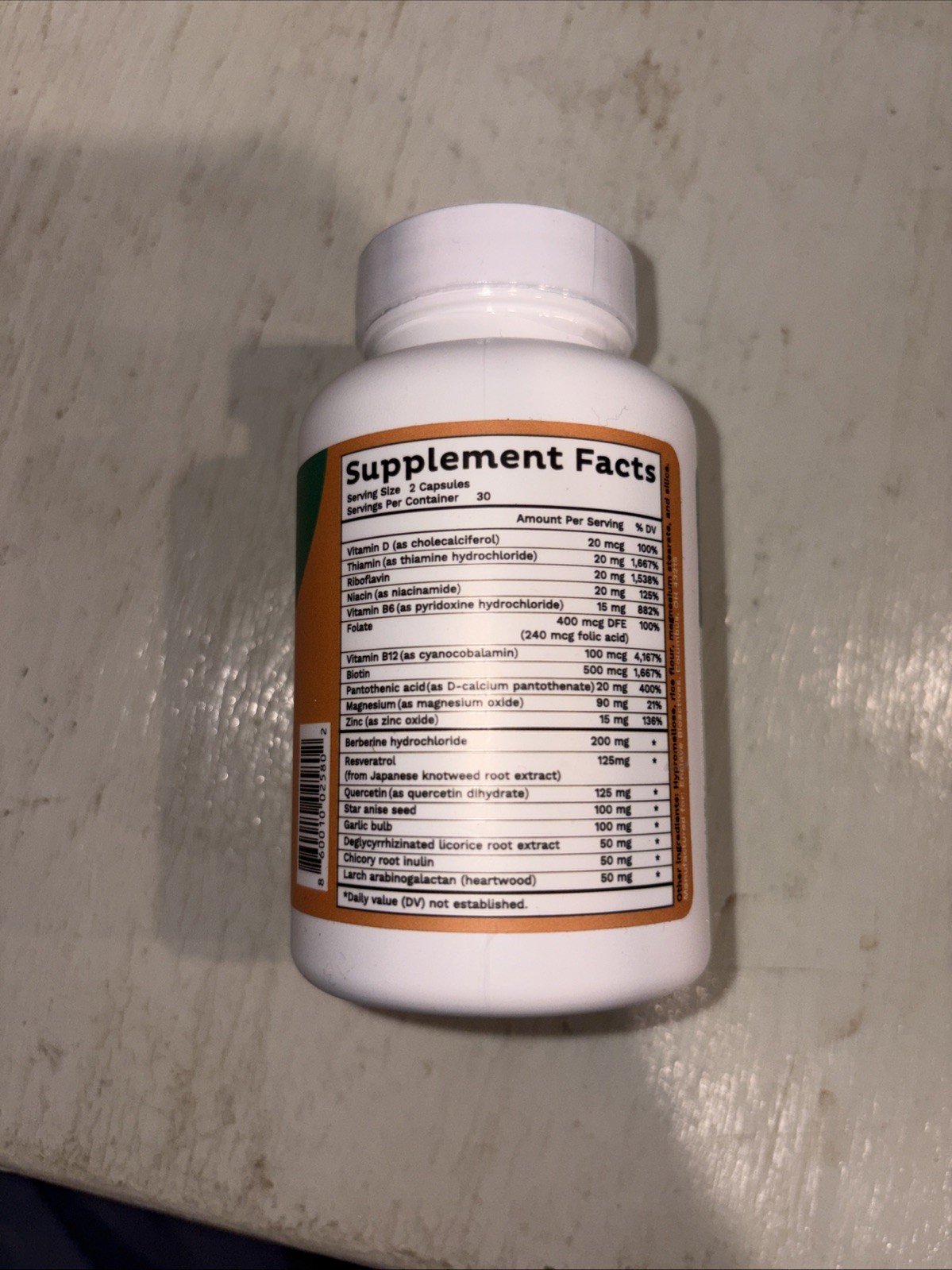 1 bottle of EMMA Gut Health Gas & Bloating Repair. 60 Caps-1 month Exp 07/26