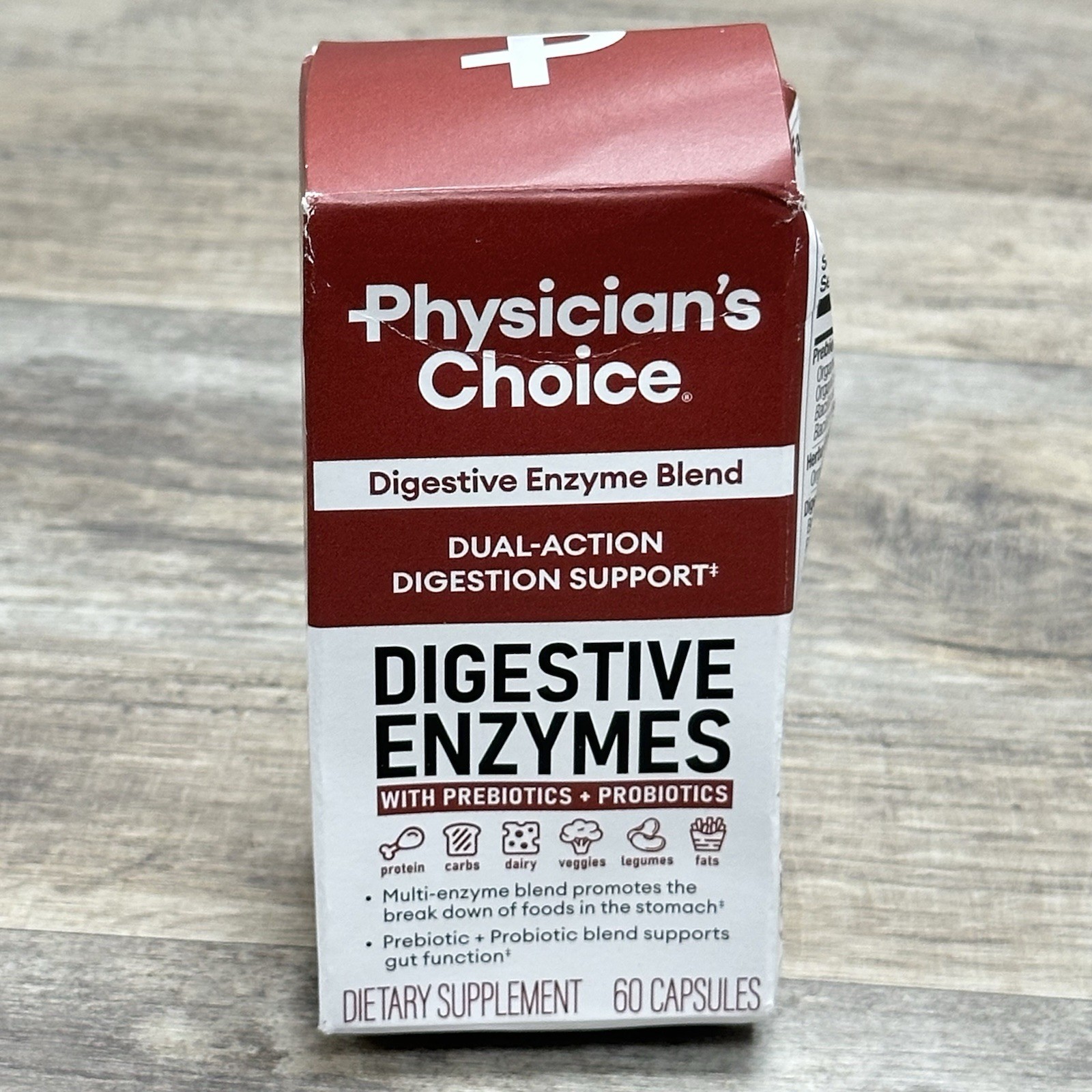 Physicians Choice Digestive Enzymes Prebiotics Probiotics 60 Caps Exp: 01/2027
