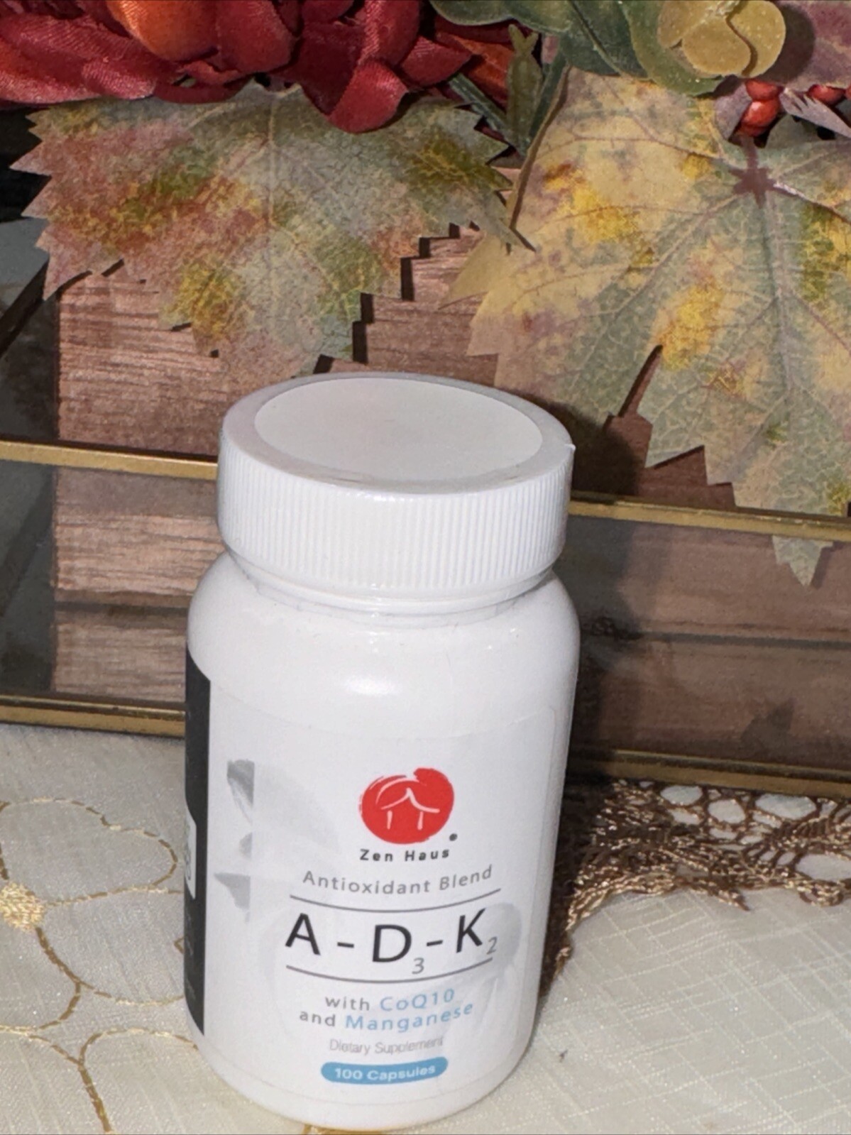 zen haus a-d3-k2 with coq10 and manganese 100 capsules exp 12/2025