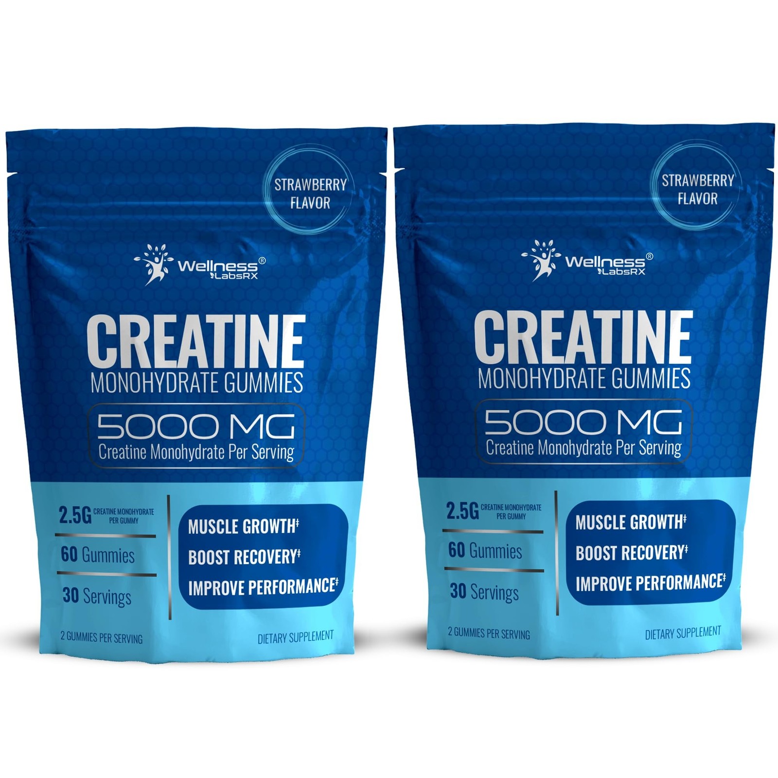 Creatine Gummies for Women & Men, Creatine Monohydrate Gummies, Strawberry | …