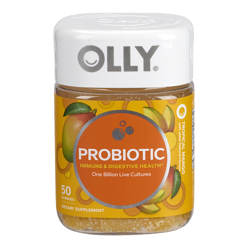 Olly Probiotic Immune & Digestive Health Tropical Mango Gummies