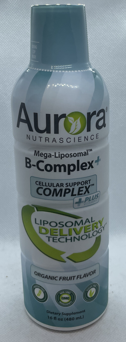 Aurora Nutrascience Mega-Liposomal B-Complex+ [Organic Fruit Flavor] 16 fl. oz.