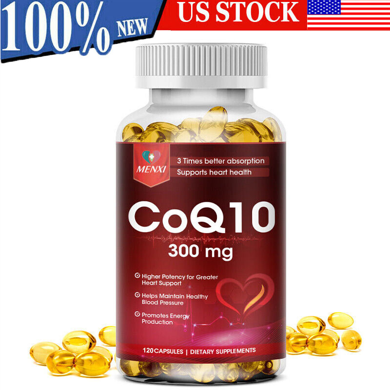 MENXI CoQ10 300mg 120ct – Heart Health Energy Boost Circulation Support