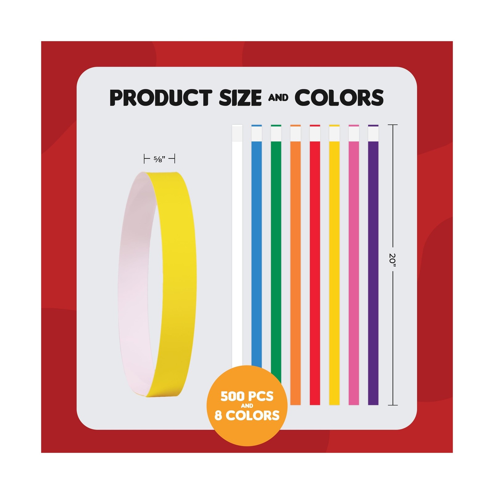 Max Premium Pet ID Collars – 20 Inch – 500 Count – Variety – Waterproof, Writ…